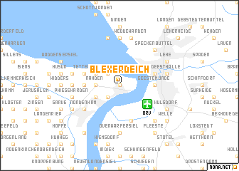 map of Blexerdeich