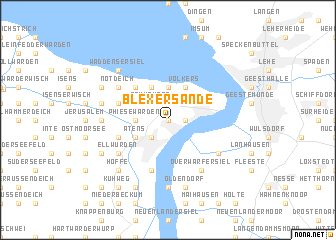 map of Blexersande
