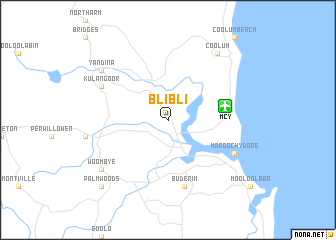 map of Bli Bli