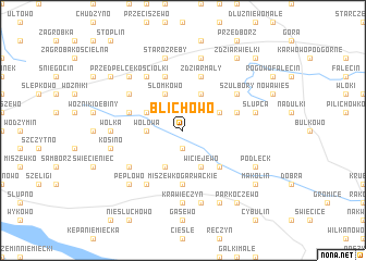 map of Blichowo