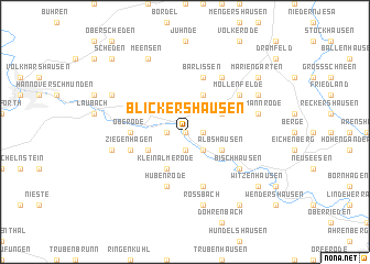 map of Blickershausen