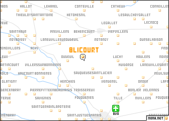 map of Blicourt