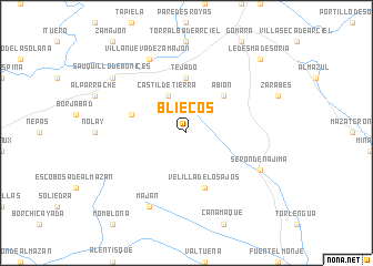 map of Bliecos
