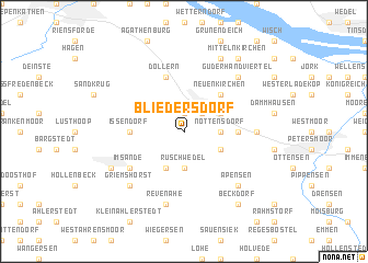 map of Bliedersdorf