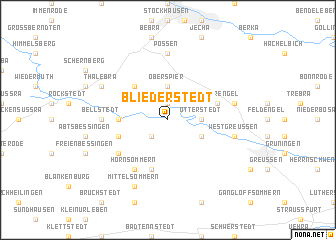 map of Bliederstedt