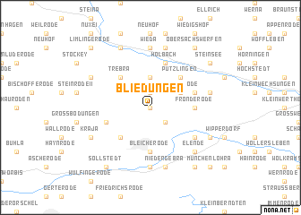 map of Bliedungen