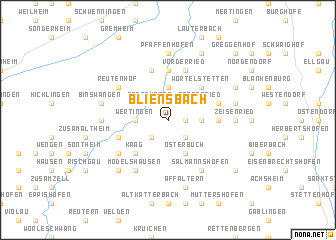 map of Bliensbach