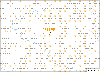 map of Blier