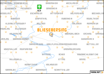 map of Blies-Ébersing