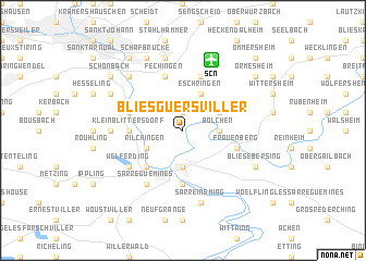 map of Blies-Guersviller