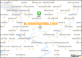 map of Bliesmengen-Bolchen