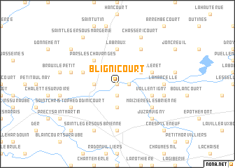 map of Blignicourt