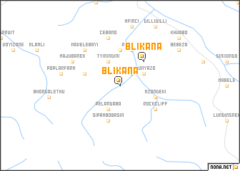 map of Blikana