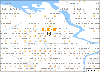 map of Blikken