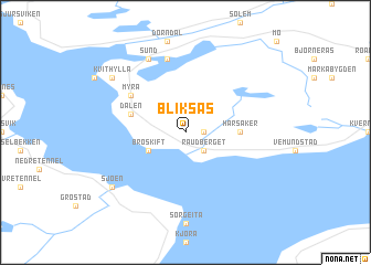 map of Bliksås