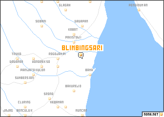 map of Blimbingsari