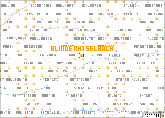 map of Blindenhaselbach