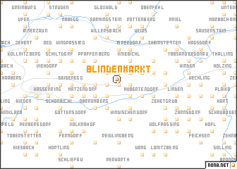 map of Blindenmarkt