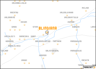 map of Blîndiana