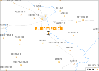 map of Blinnyye Kuchi