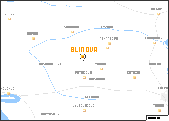 map of Blinova