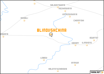 map of Blinovshchina