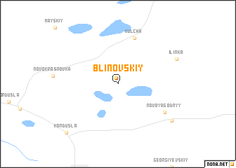 map of Blinovskiy