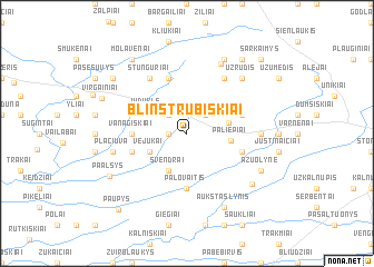 map of Blinstrubiškiai