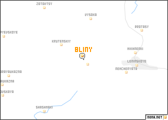 map of Bliny