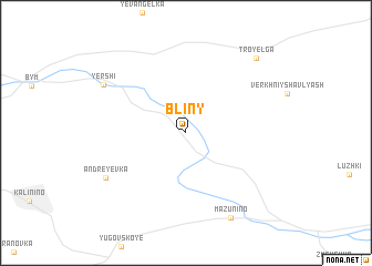 map of Bliny
