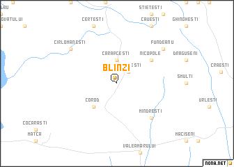 map of Blînzi
