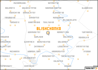 map of Blishchanka