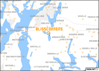 map of Bliss Corners