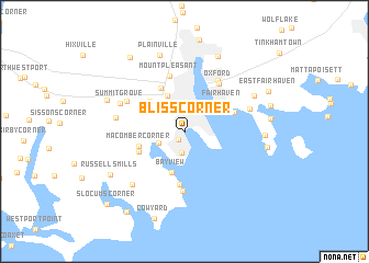 map of Bliss Corner