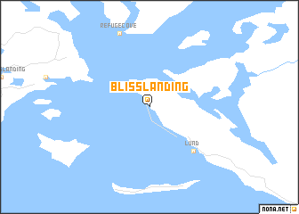 map of Bliss Landing