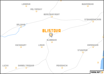 map of Blistova
