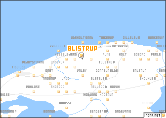 map of Blistrup