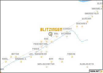 map of Blitzingen