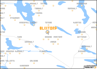 map of Blixtorp