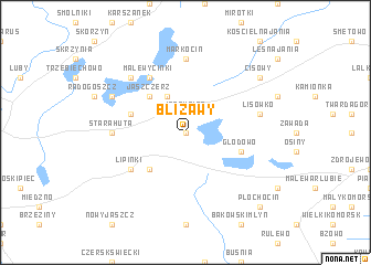 map of Blizawy