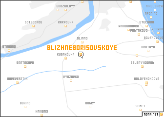 map of Blizhneborisovskoye