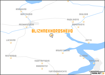 map of Blizhnekhoroshevo