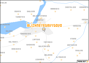 map of Blizhneye Davydovo