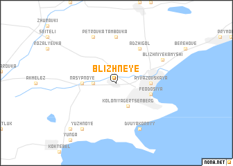 map of Blizhneye