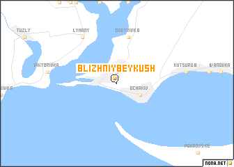 map of Blizhniy Beykush