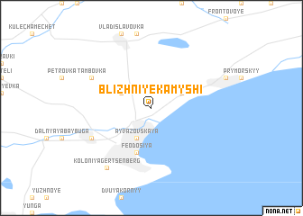 map of Blizhniye Kamyshi