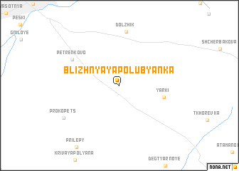 map of Blizhnyaya Polubyanka