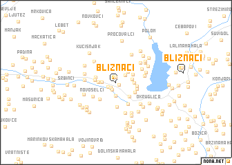 map of Bliznaci