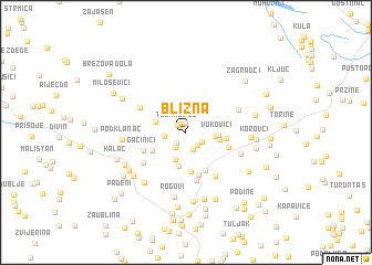 map of Blizna