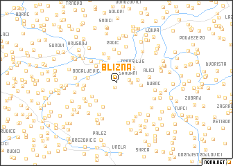 map of Blizna